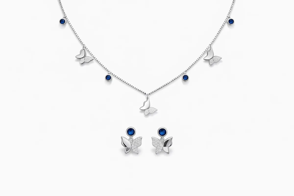 Blue Butterfly Charm