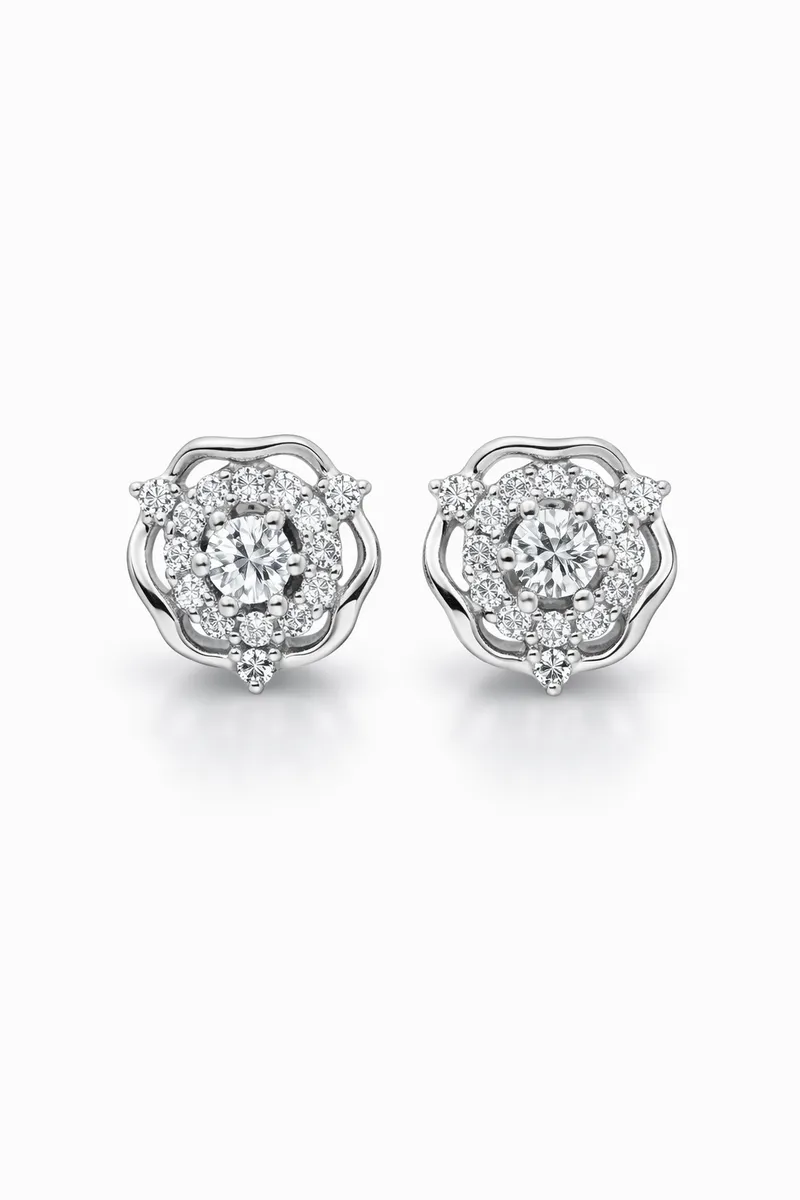 Floral Halo Solitaire