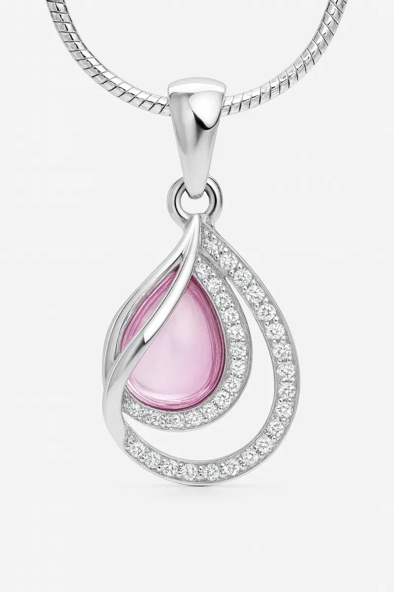 Pink Tear Drop Halo