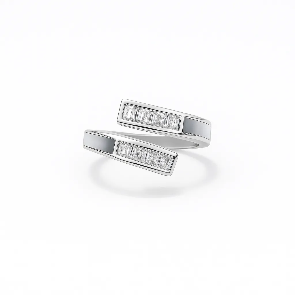 The Baguette Bypass Inlay Ring