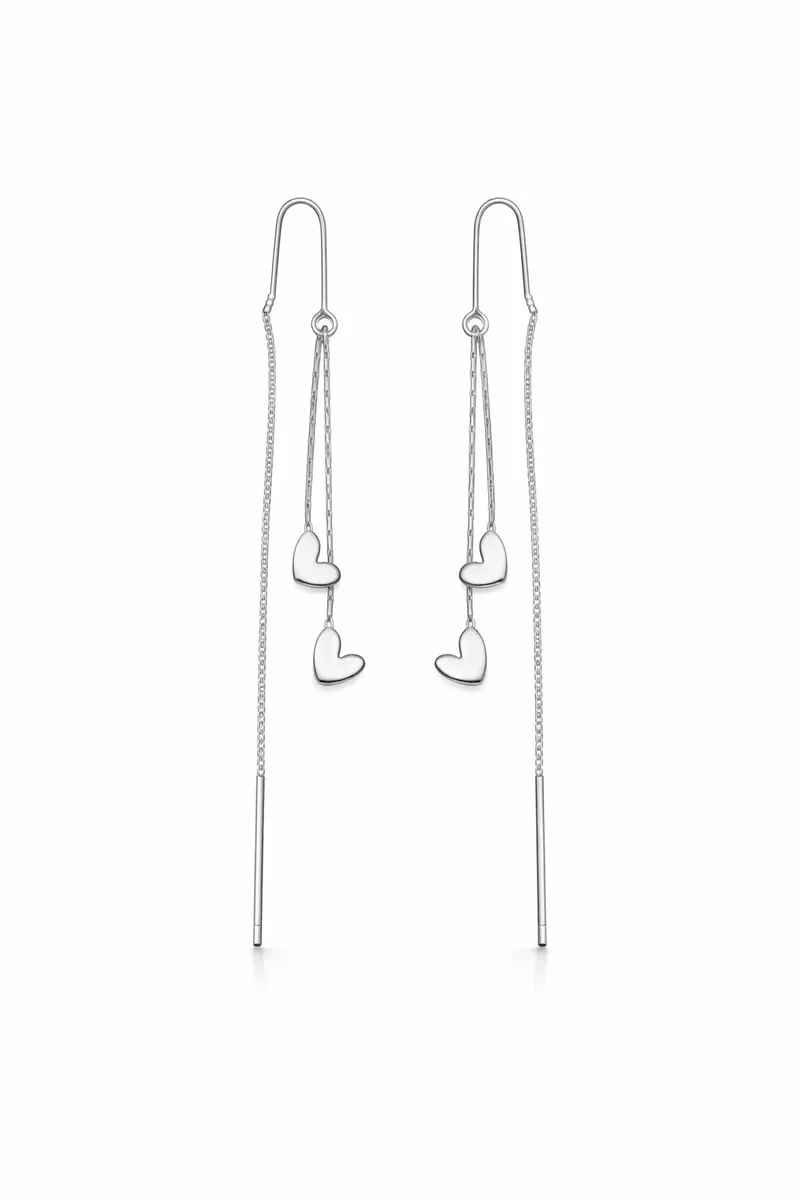 The Heart Threader Earrings
